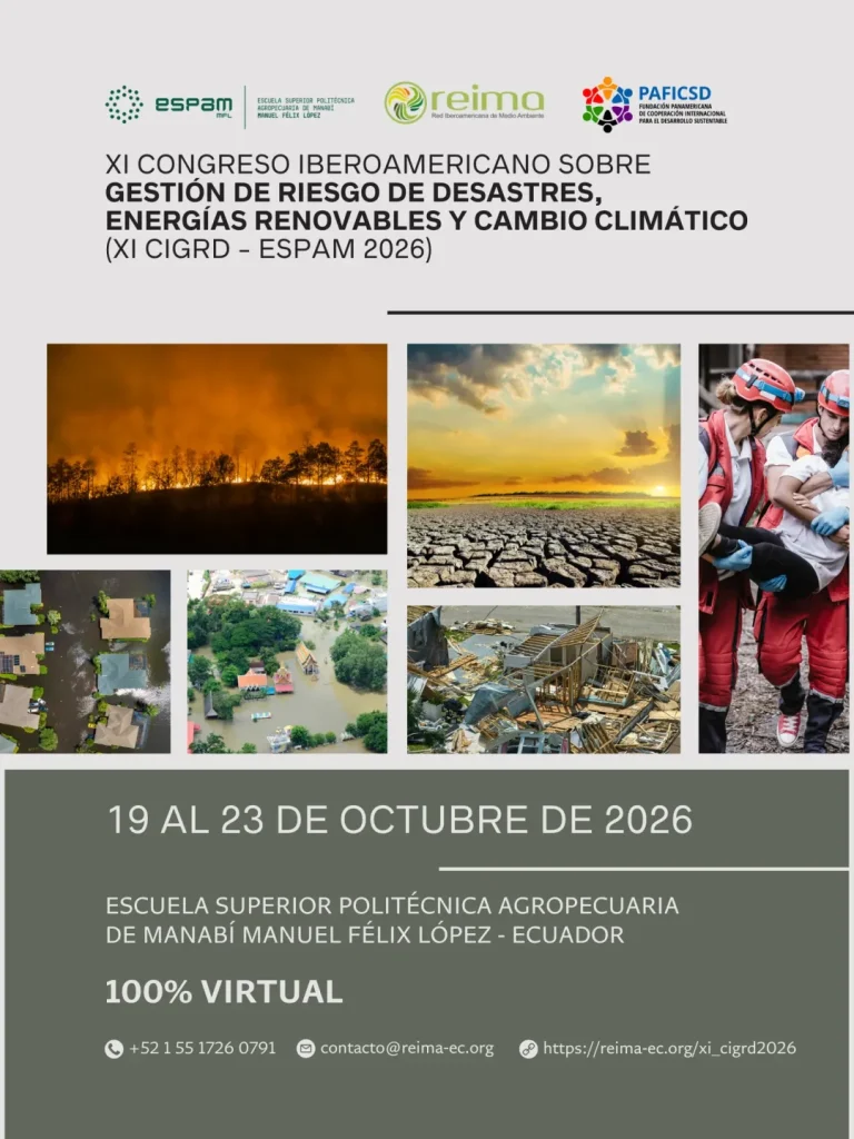 CONGRESO IBEROAMERICANO GESTIÓN DE RIESGO DE DESASTRES, ENERGÍAS RENOVABLES Y CAMBIO CLIMÁTICO